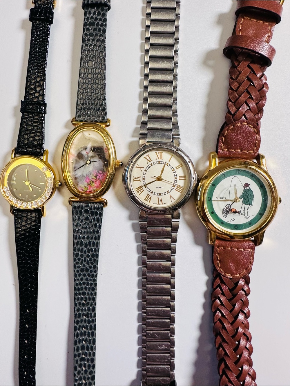 Collection of 4 AVON Wrist Watches Bundle Deal As is UNTESTED